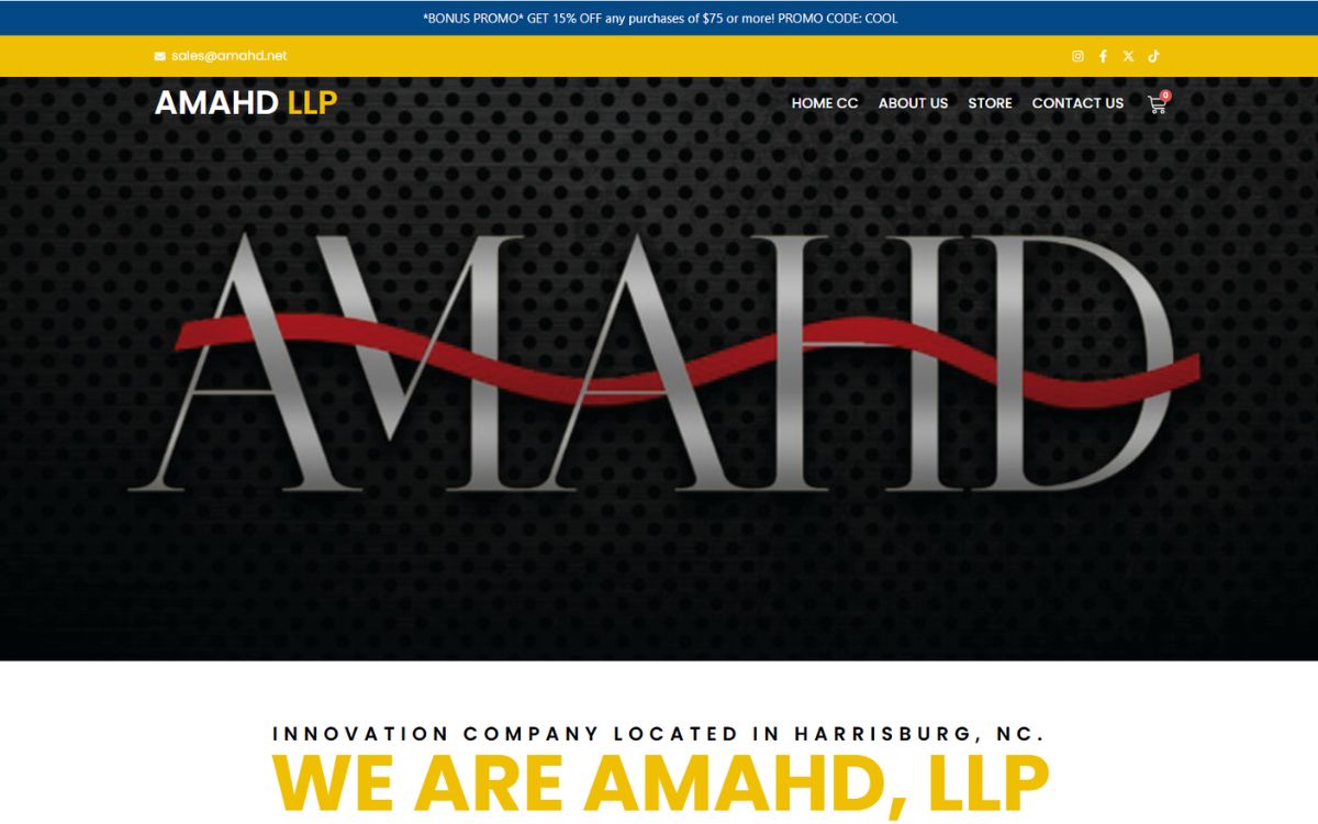 AMAHD LLP website screenshot