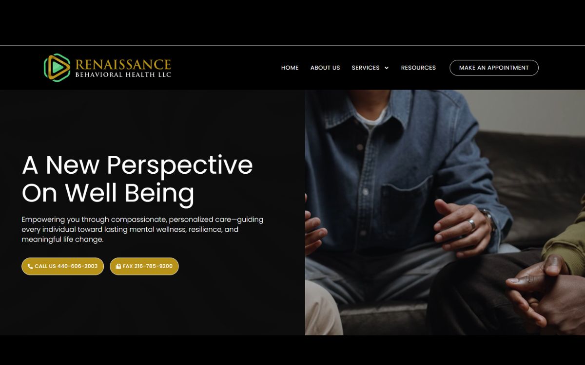 Renaissance Behavioral Health website screenshot